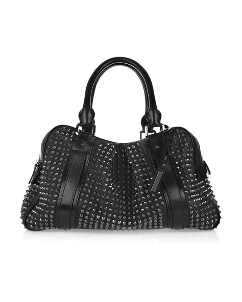 burberry studded leather knight bag.